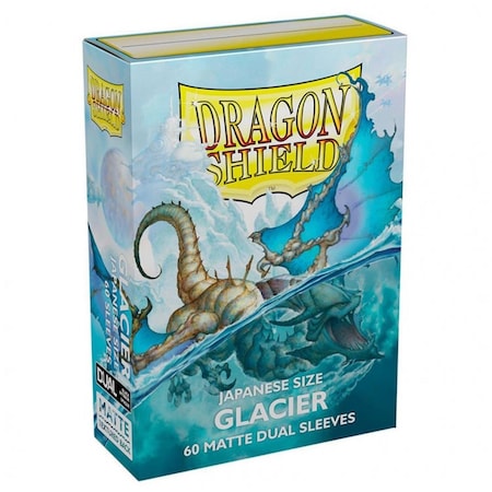 Complete Athlete Japanese Size Dragon Shield Matte Dual Glacier Deck Protector, 60 Sleeves CO3298387